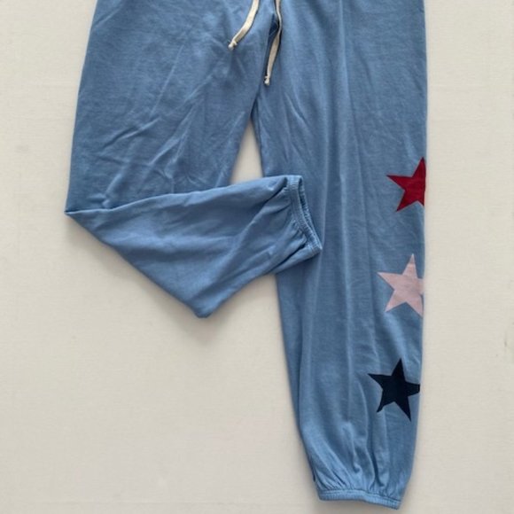 Sundry Jogger Rainbow Star Sweatpants Light Blue - Picture 2 of 5